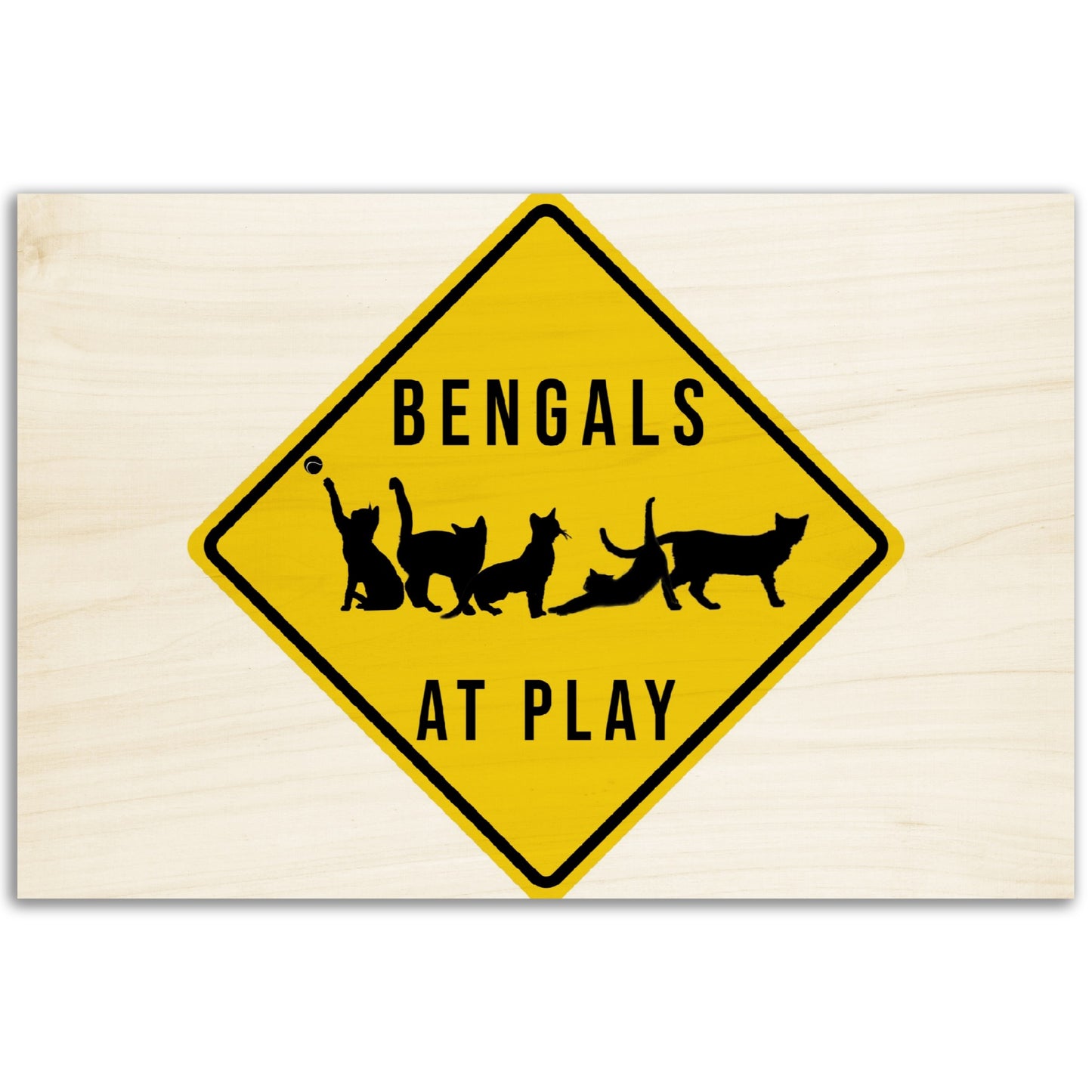 Bengals At Play Wood Prints