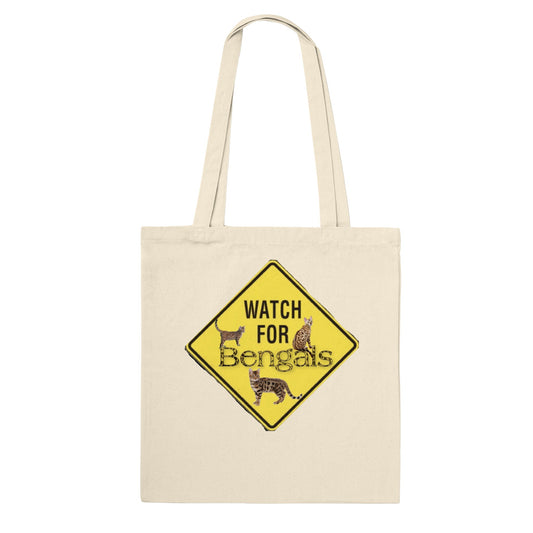 Watch For Bengals Premium Tote Bag