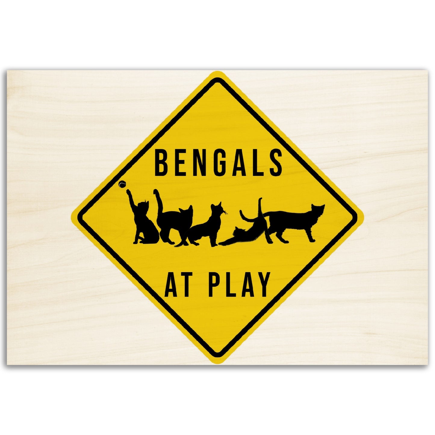 Bengals At Play Wood Prints