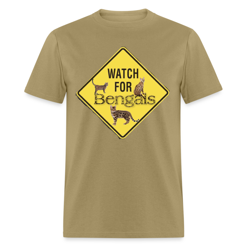 3 Bengals Unisex Classic T-Shirt - khaki