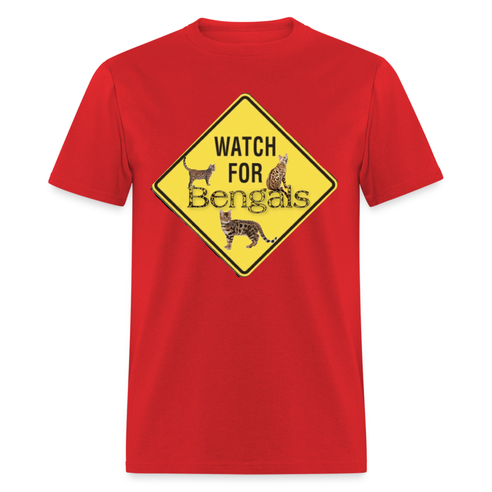 3 Bengals Unisex Classic T-Shirt - red