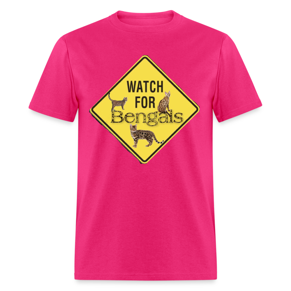 3 Bengals Unisex Classic T-Shirt - fuchsia