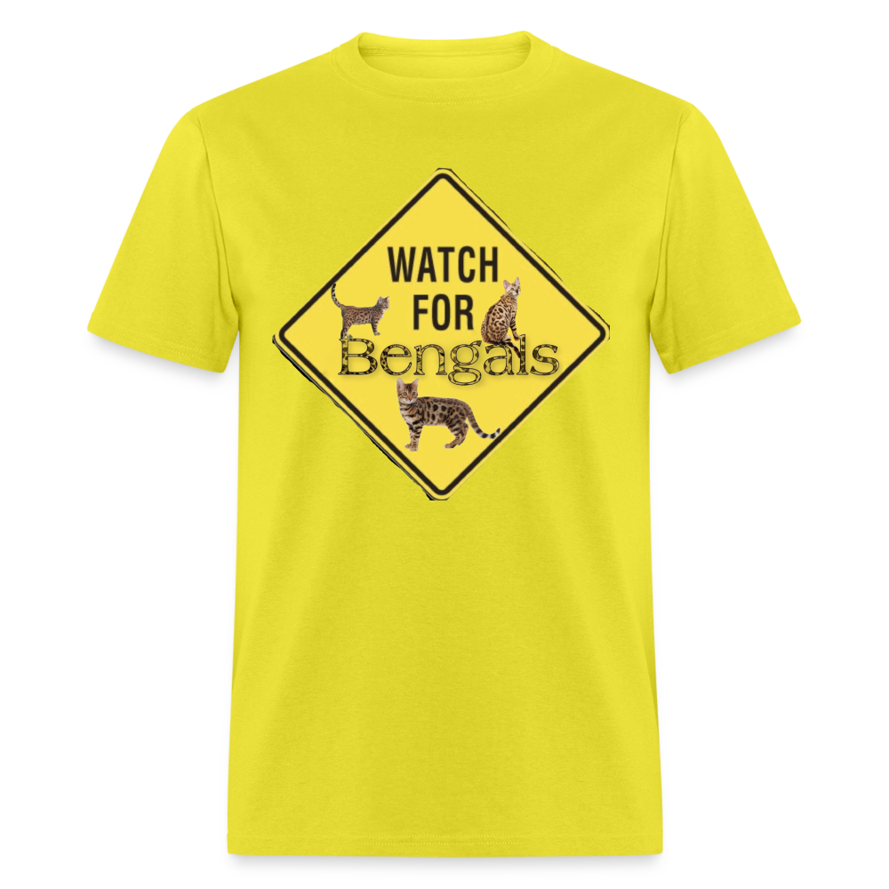 3 Bengals Unisex Classic T-Shirt - yellow