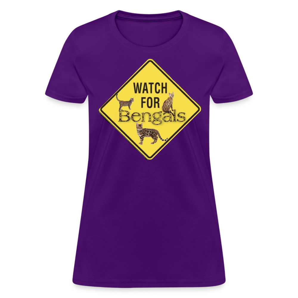3 Bengals Women's T-Shirt - purple