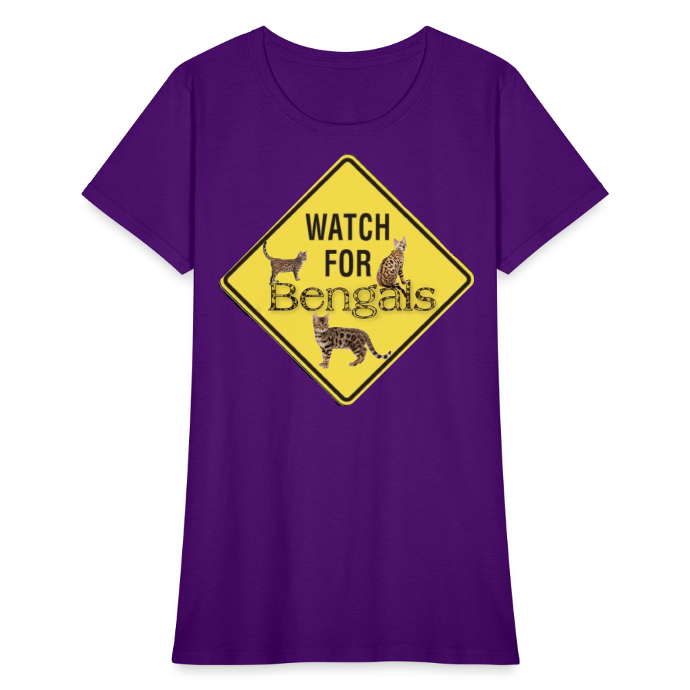 3 Bengals Women's T-Shirt - purple