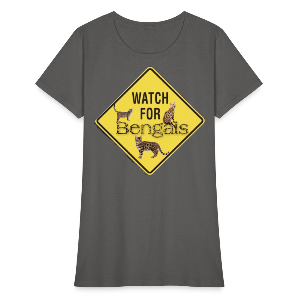 3 Bengals Women's T-Shirt - charcoal
