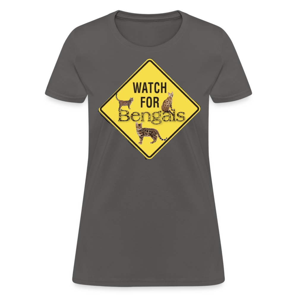 3 Bengals Women's T-Shirt - charcoal