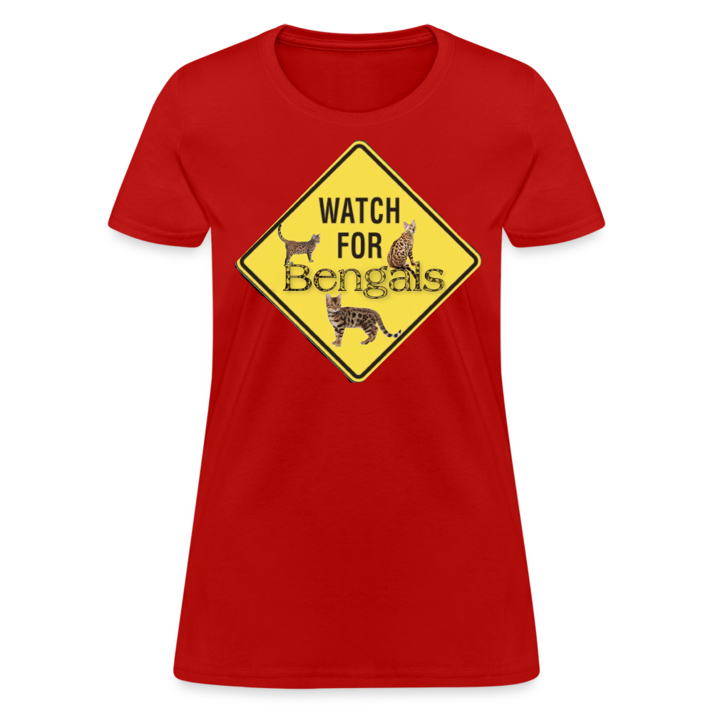 3 Bengals Women's T-Shirt - red