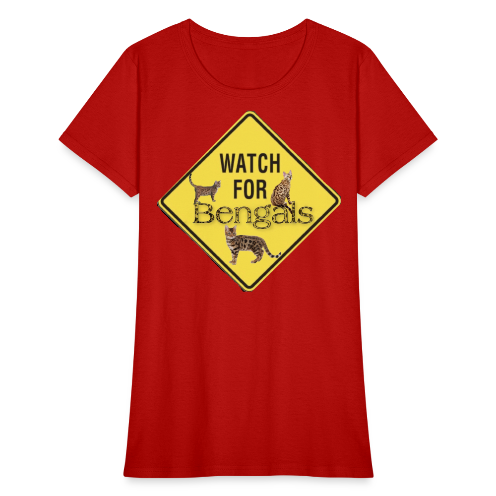 3 Bengals Women's T-Shirt - red