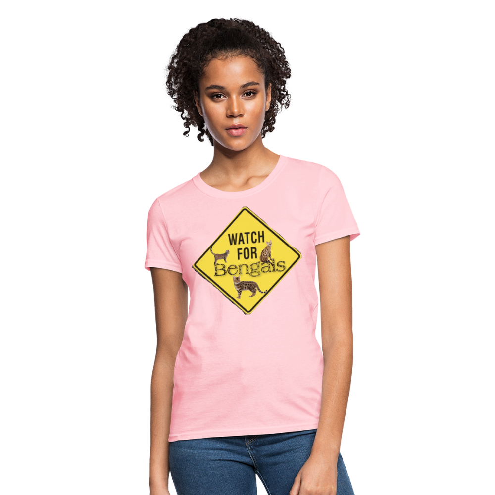 3 Bengals Women's T-Shirt - pink