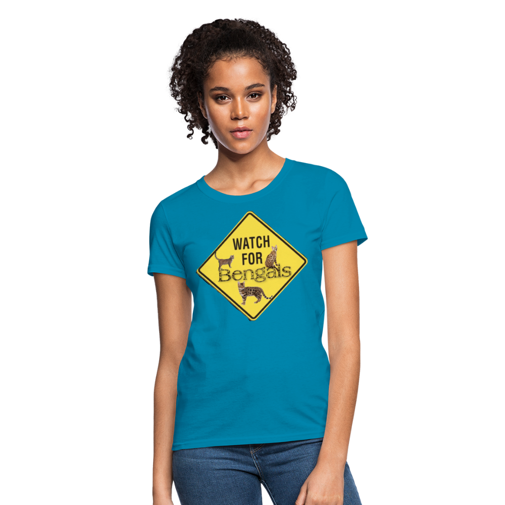 3 Bengals Women's T-Shirt - turquoise
