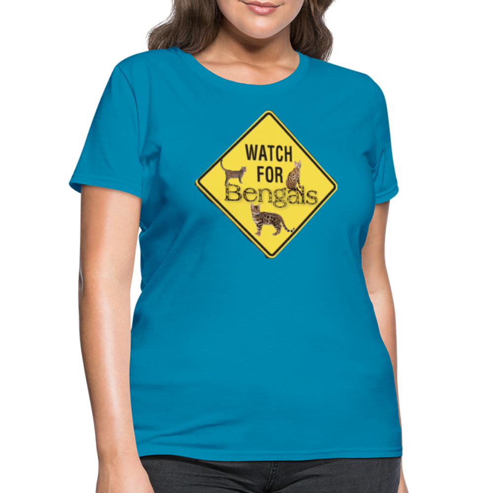 3 Bengals Women's T-Shirt - turquoise