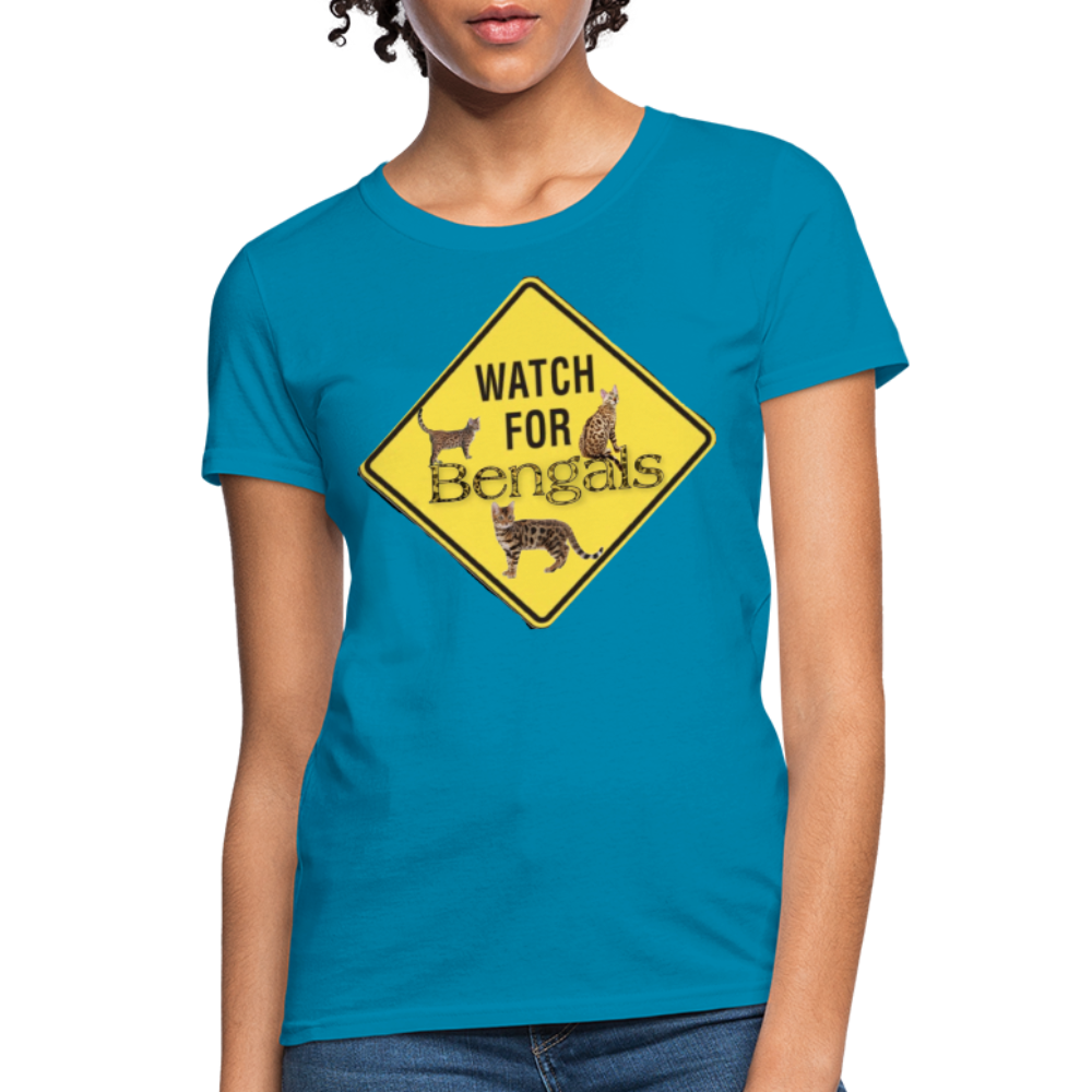 3 Bengals Women's T-Shirt - turquoise