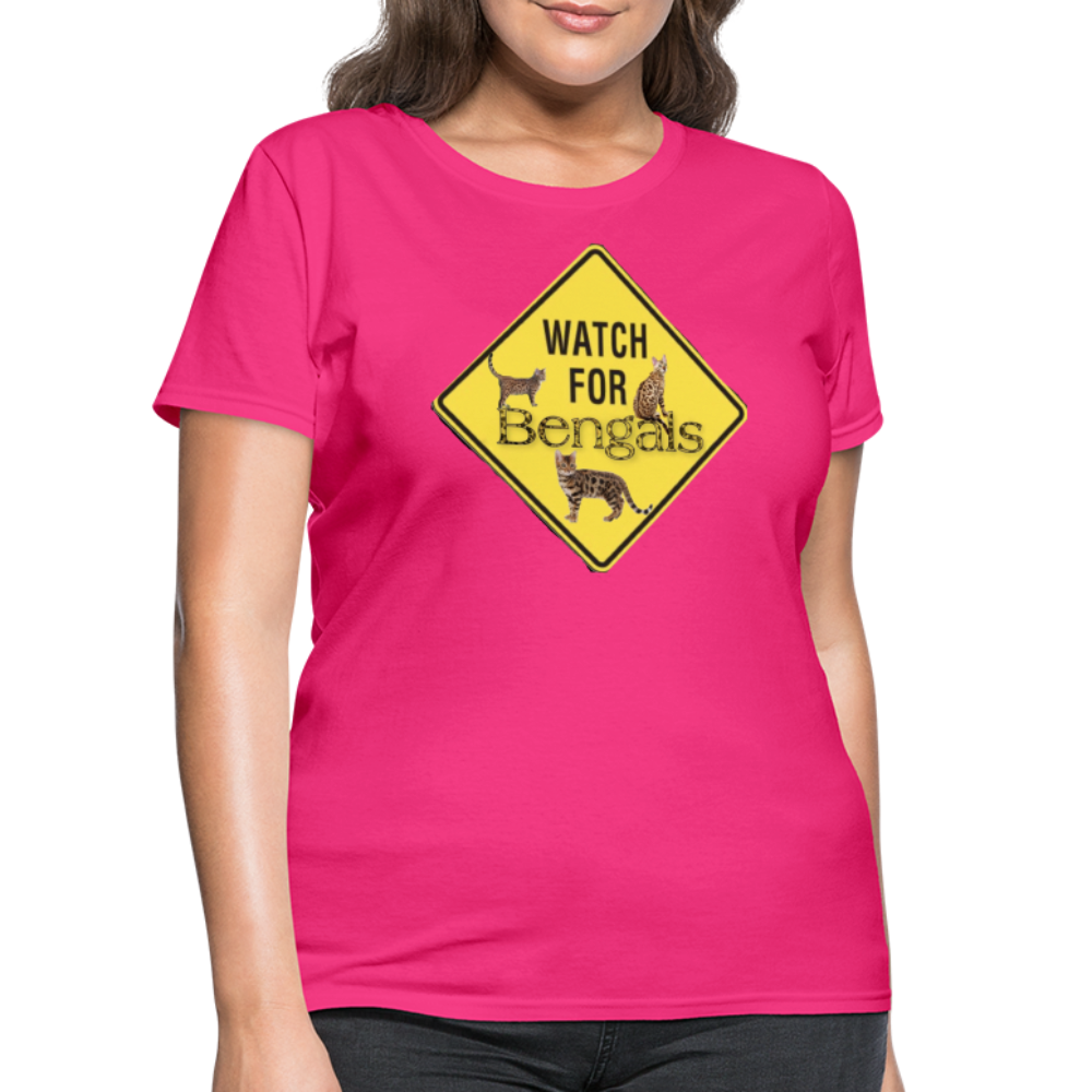 3 Bengals Women's T-Shirt - fuchsia