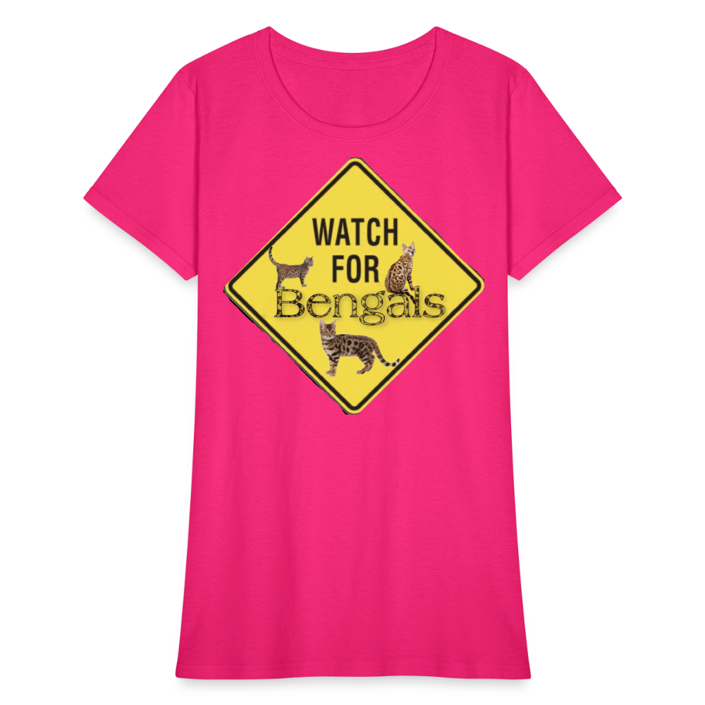 3 Bengals Women's T-Shirt - fuchsia