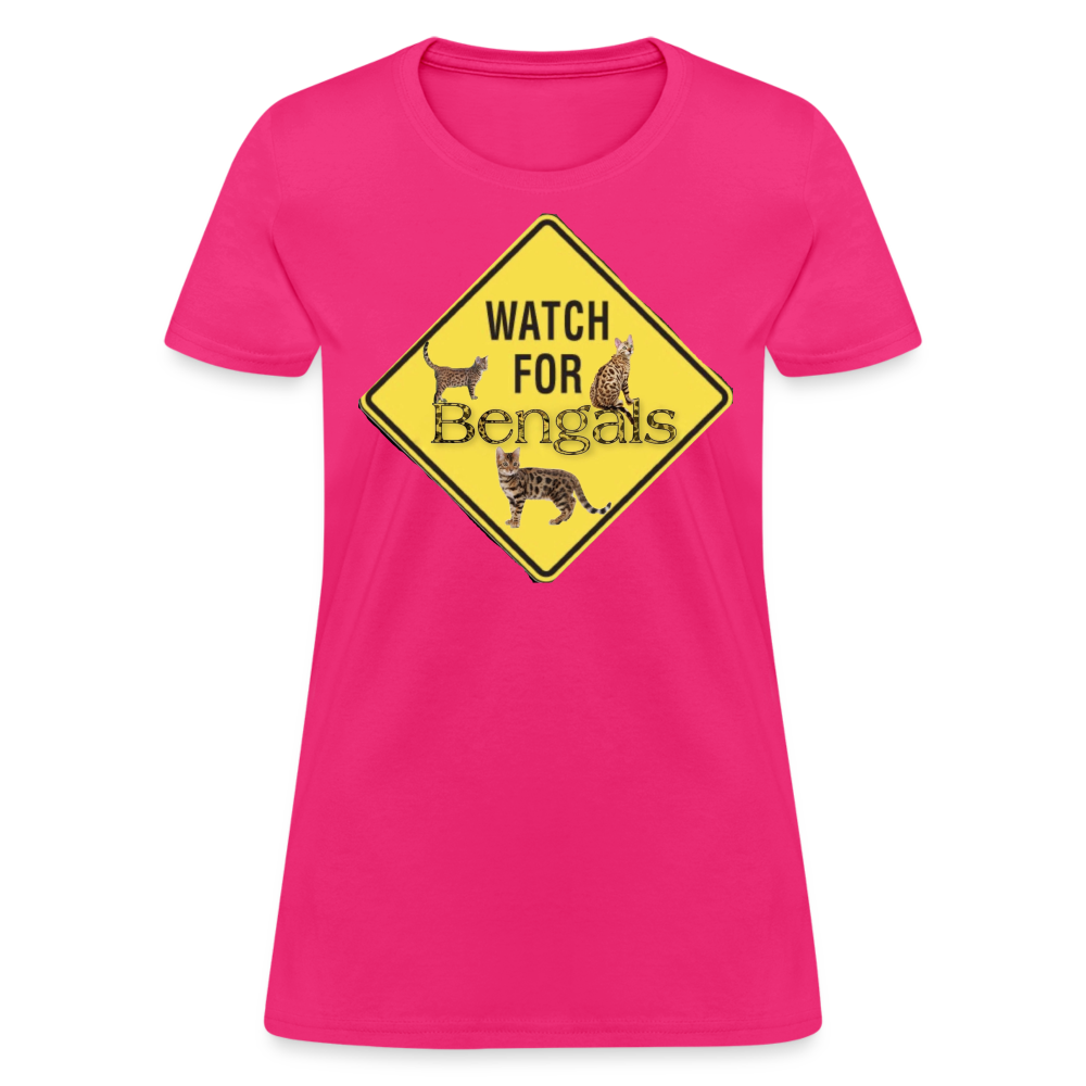 3 Bengals Women's T-Shirt - fuchsia