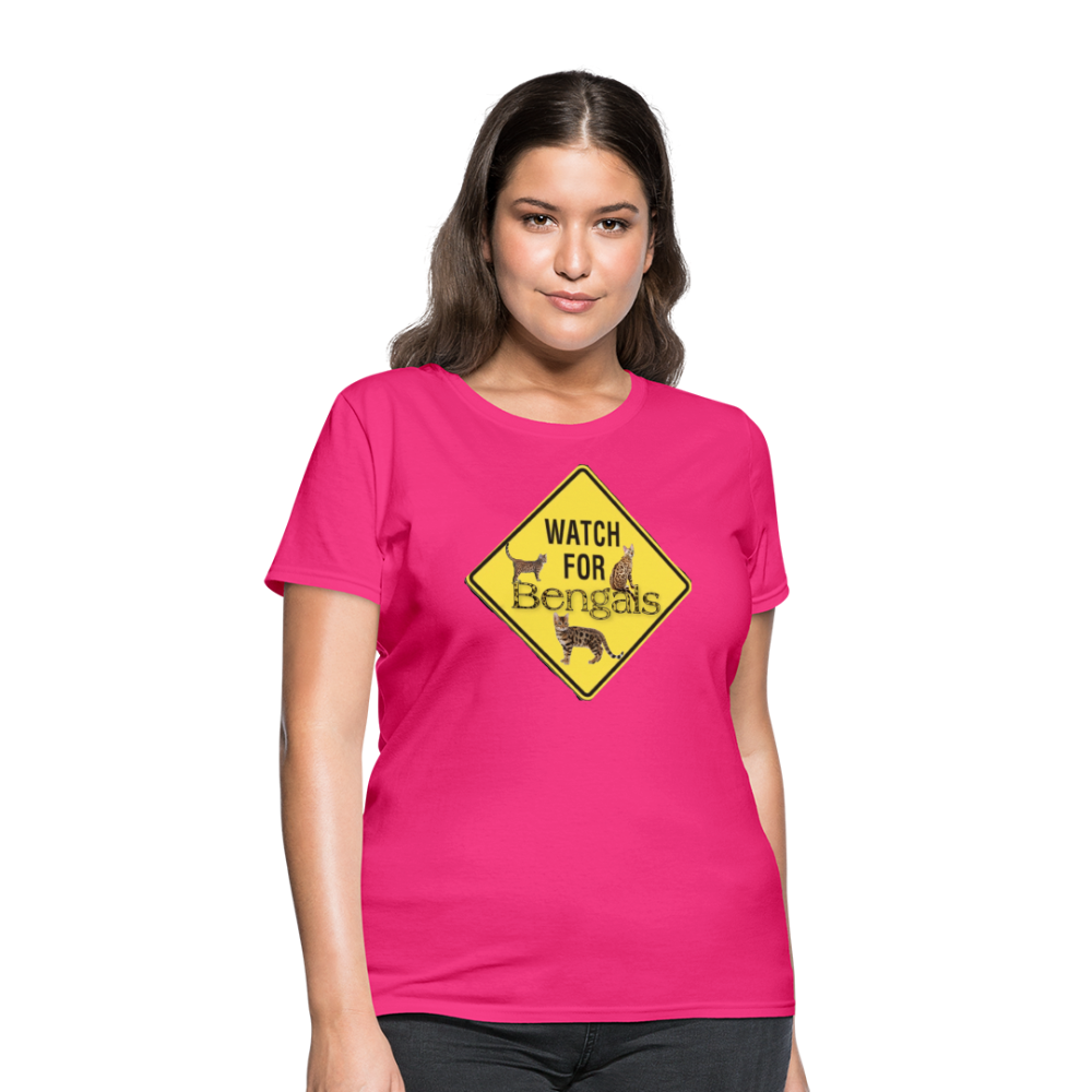 3 Bengals Women's T-Shirt - fuchsia