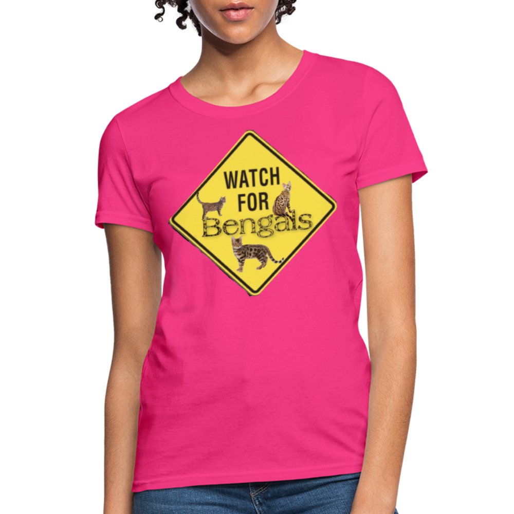 3 Bengals Women's T-Shirt - fuchsia