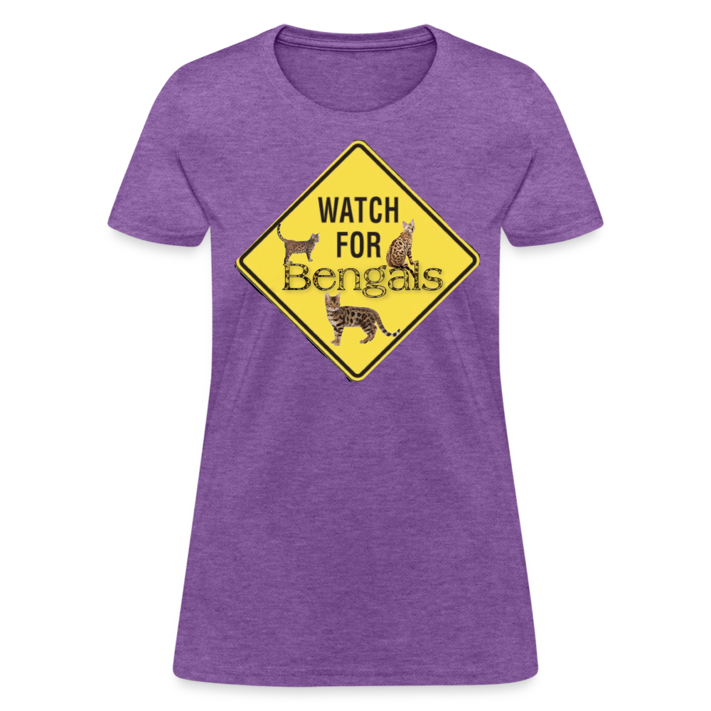3 Bengals Women's T-Shirt - purple heather