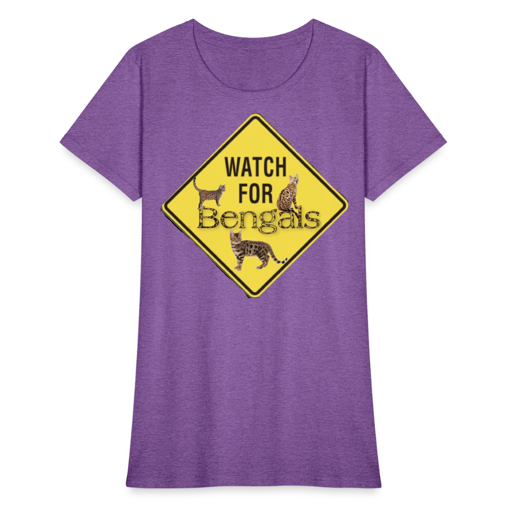 3 Bengals Women's T-Shirt - purple heather