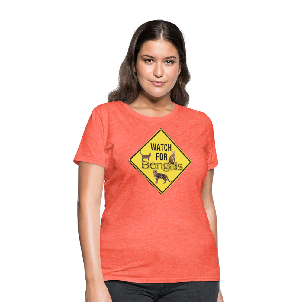 3 Bengals Women's T-Shirt - heather coral