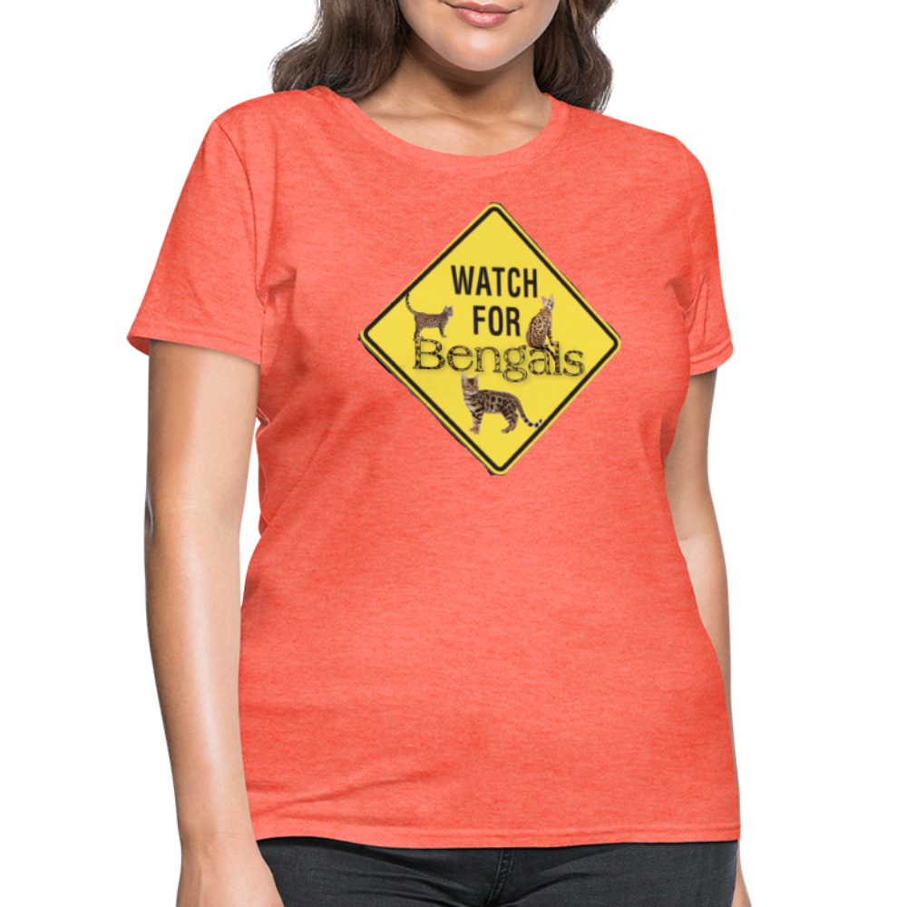 3 Bengals Women's T-Shirt - heather coral