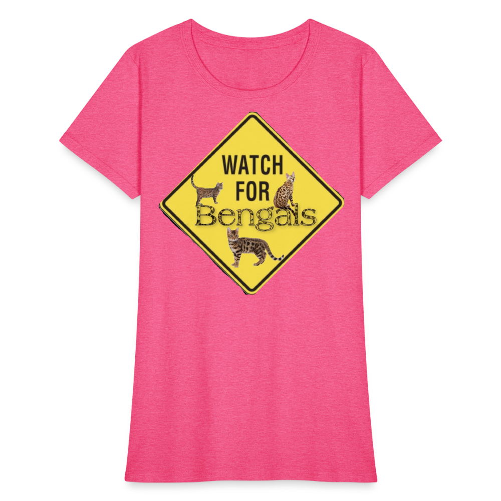 3 Bengals Women's T-Shirt - heather pink