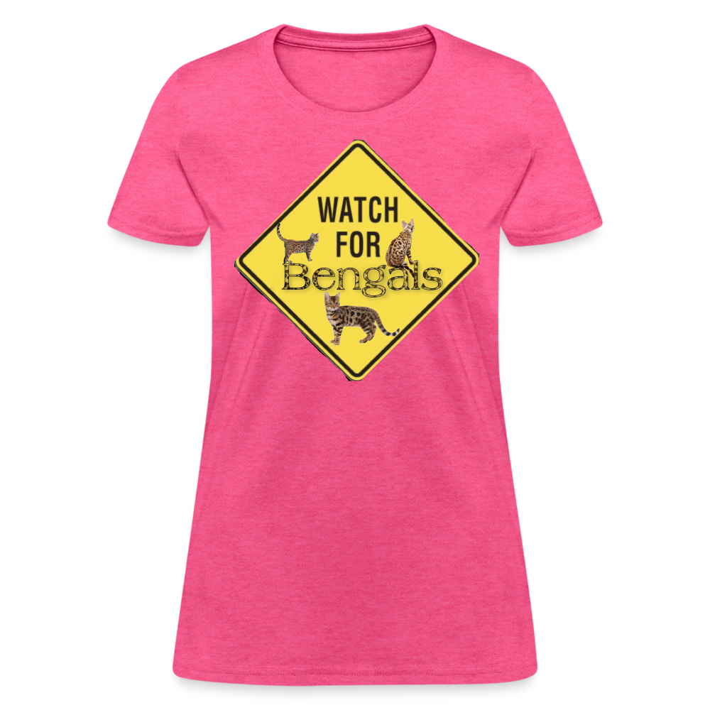 3 Bengals Women's T-Shirt - heather pink