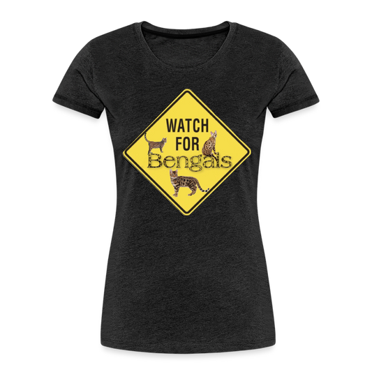 3 Bengals Women’s Premium Organic T-Shirt - charcoal grey