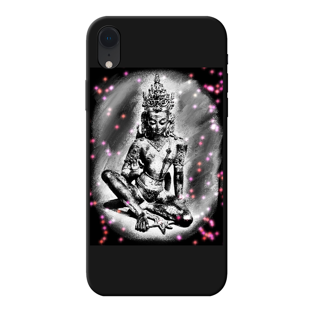 Good Fortune Back Printed Black Soft Phone Case