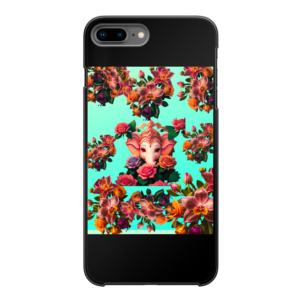 Harmonious Back Printed Black Hard Phone Case