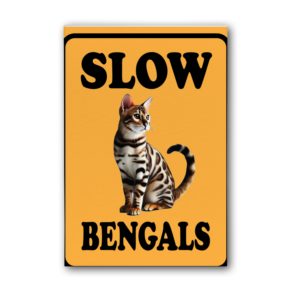 slow bengals Premium Stretched Canvas