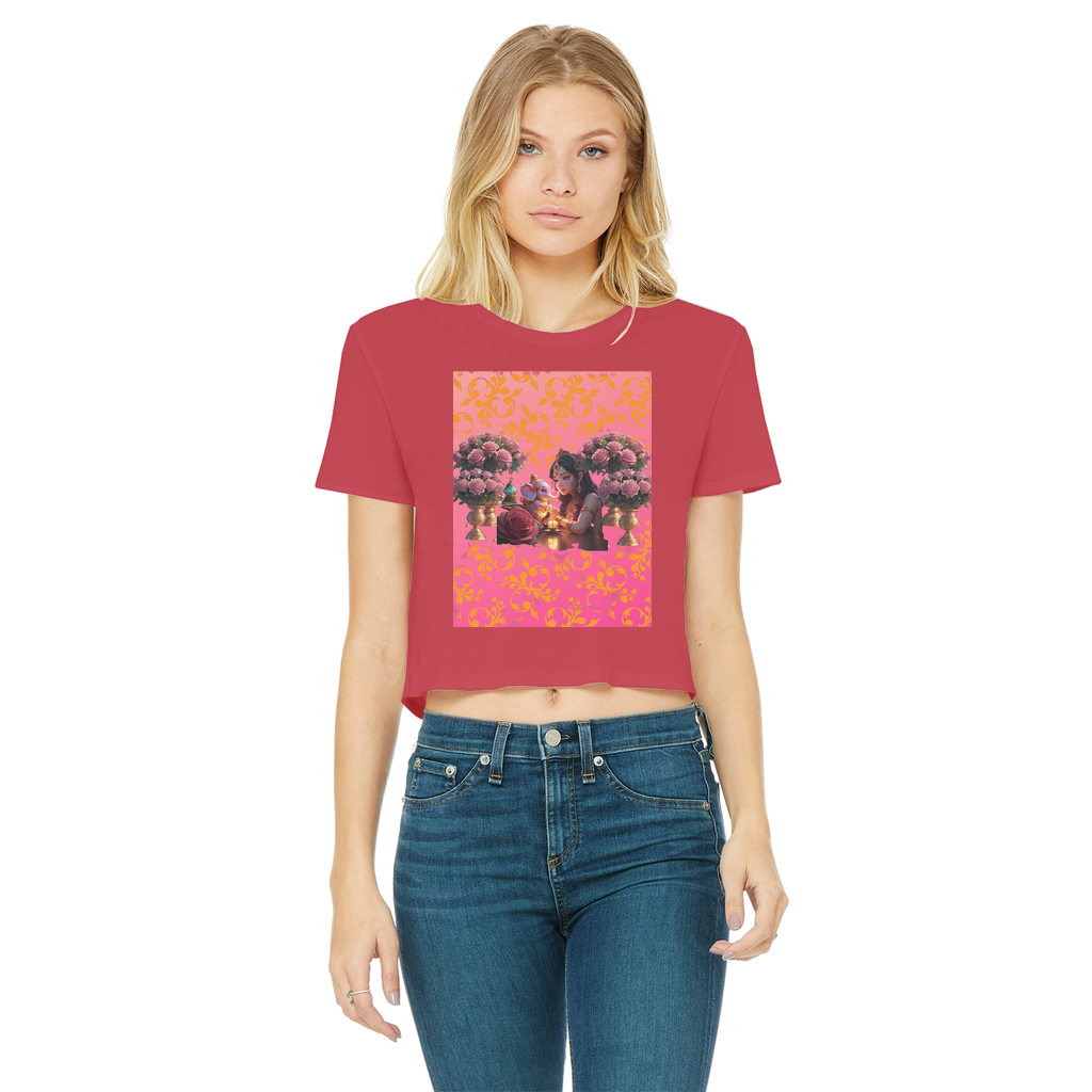 Best Friend Classic Women's Cropped Raw Edge T-Shirt