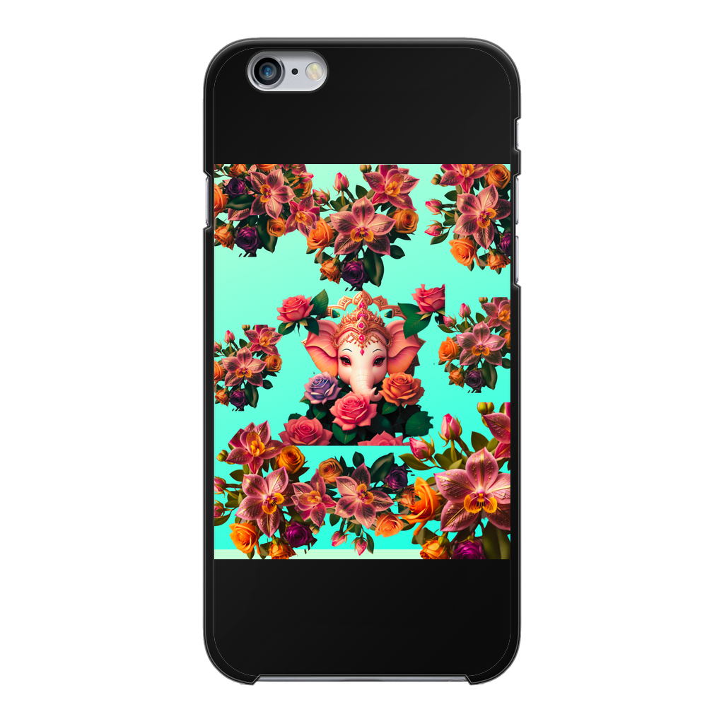 Harmonious Back Printed Black Hard Phone Case