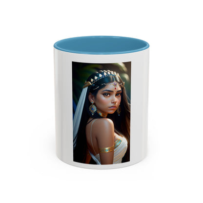 Mystic Jewel Princess  Coffee Mug — Elegant Feminine Art Ceramic