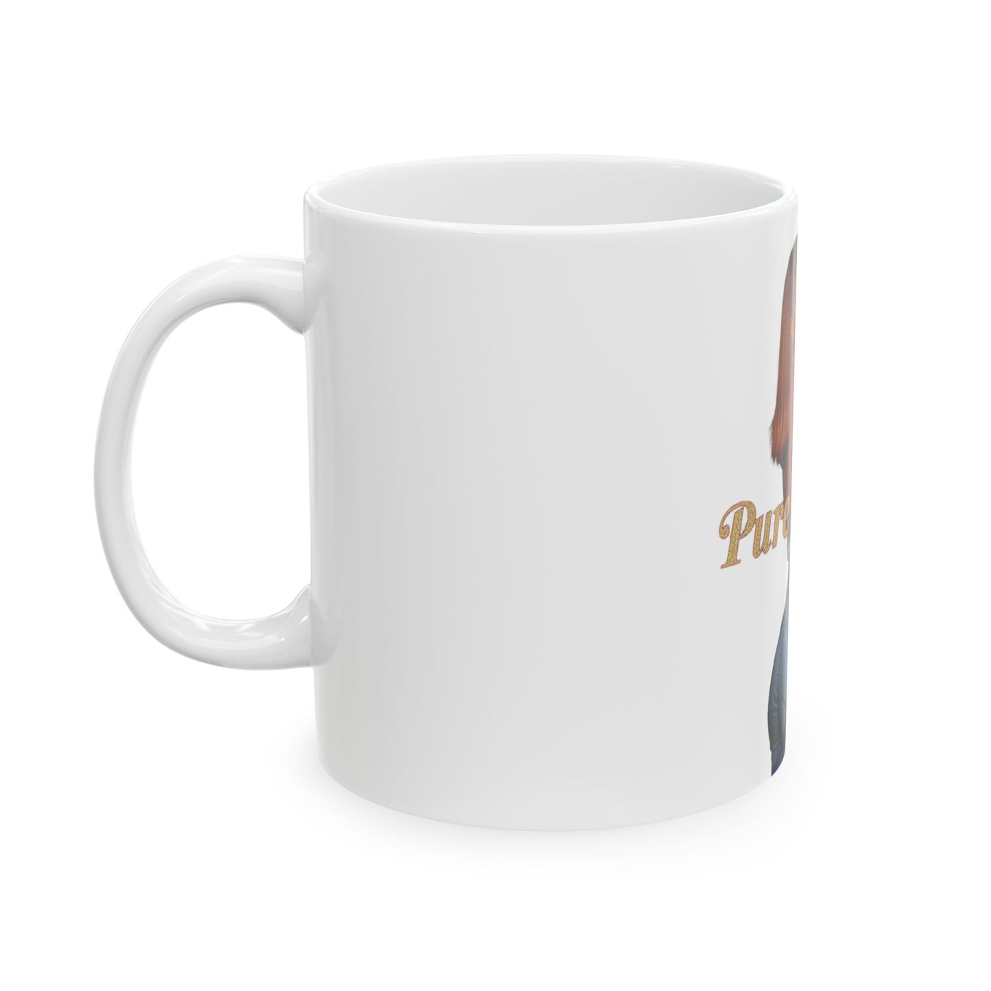 Pure Baddie Ceramic Mug - Stylish Coffee Cup for Trendsetters, Gift for Her, Fun Mug for Women, Unique Home Decor, Fashionista Mug
