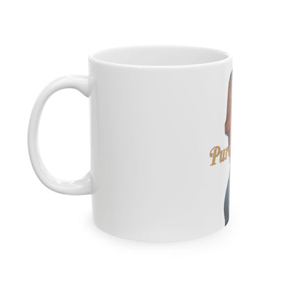 Pure Baddie Ceramic Mug - Stylish Coffee Cup for Trendsetters, Gift for Her, Fun Mug for Women, Unique Home Decor, Fashionista Mug
