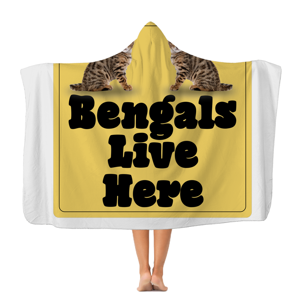 Bengals Classic Adult Hooded Blanket