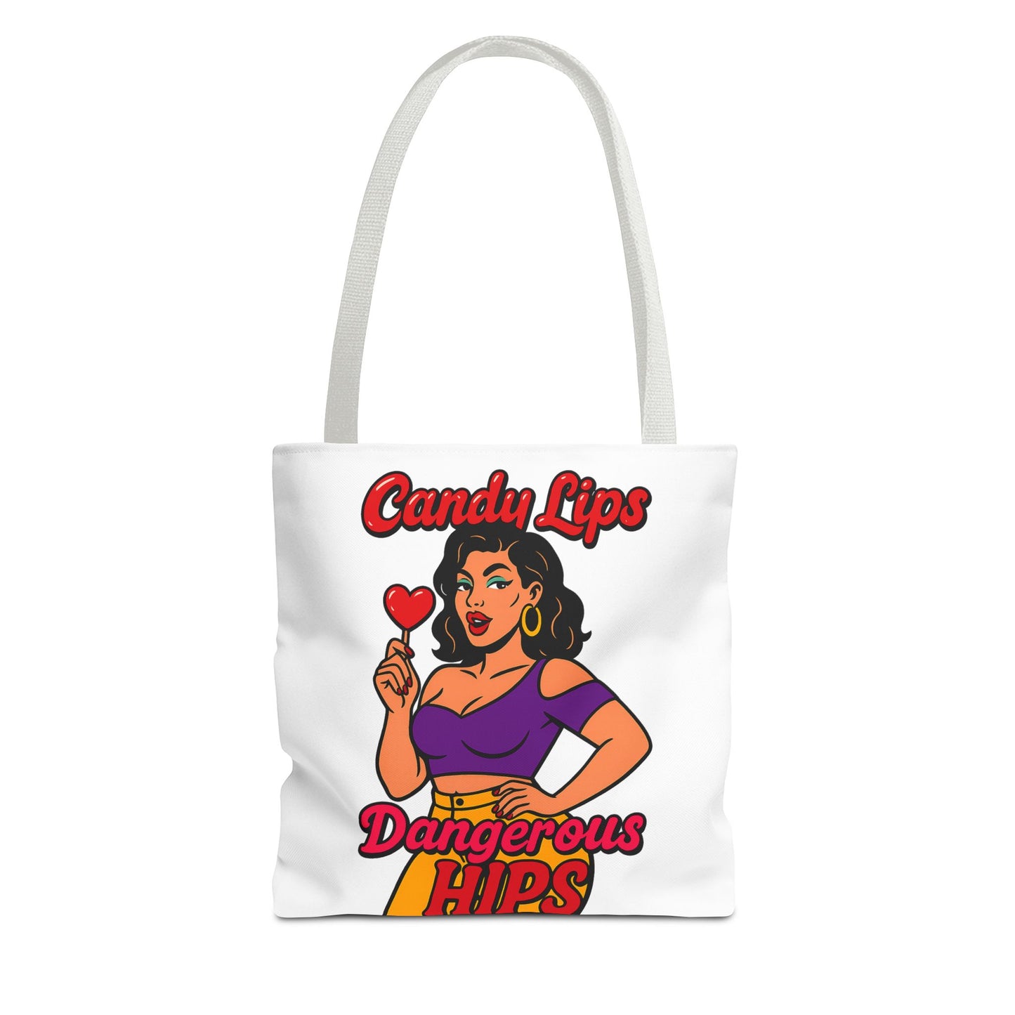 Vintage Pin-Up Style Tote Bag, Fun Summer Tote, Retro Handbag, Gift for Her, Stylish Grocery Bag, Cute Everyday Bag
