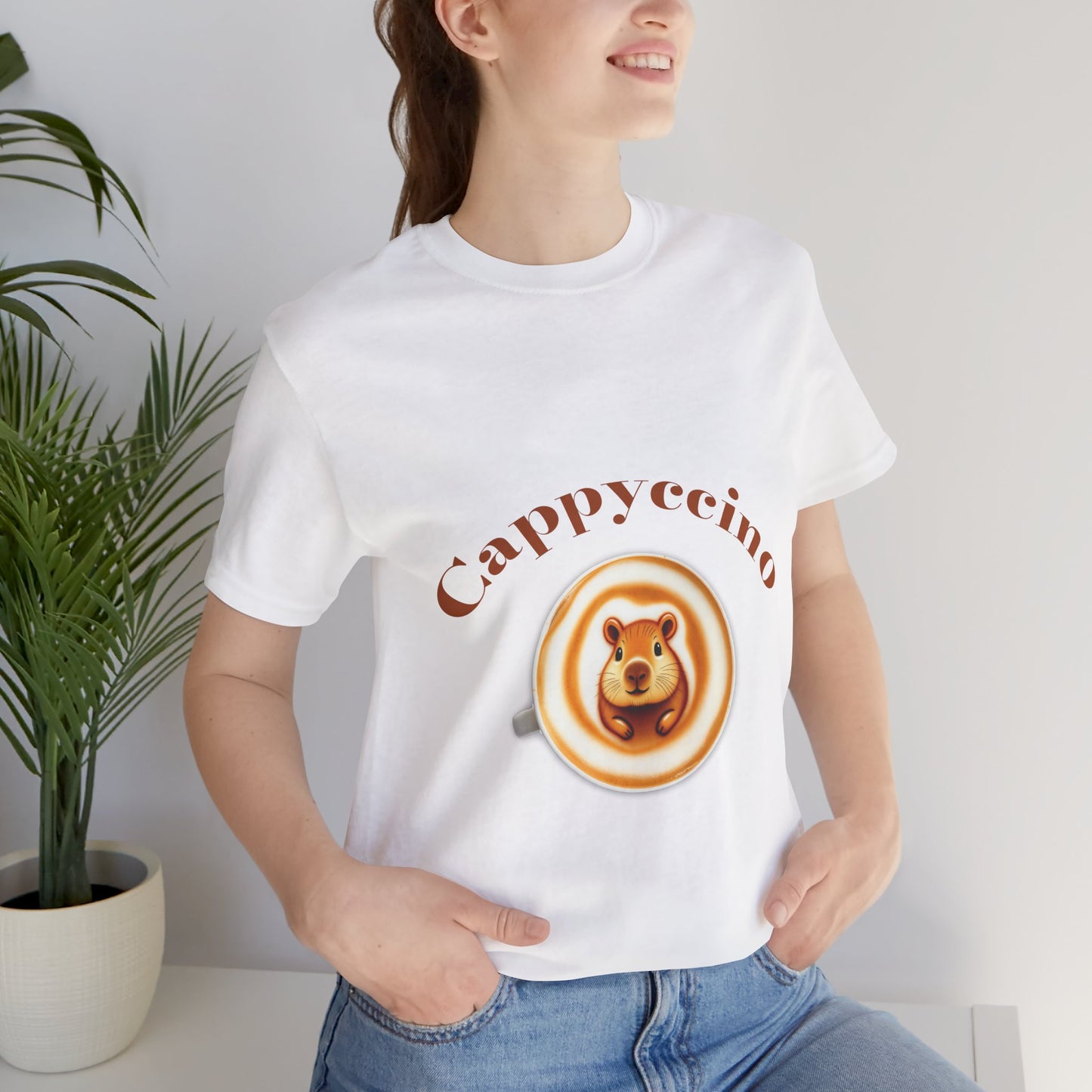 Cappyccino Bear Unisex Tee - Cute Coffee Lover Shirt