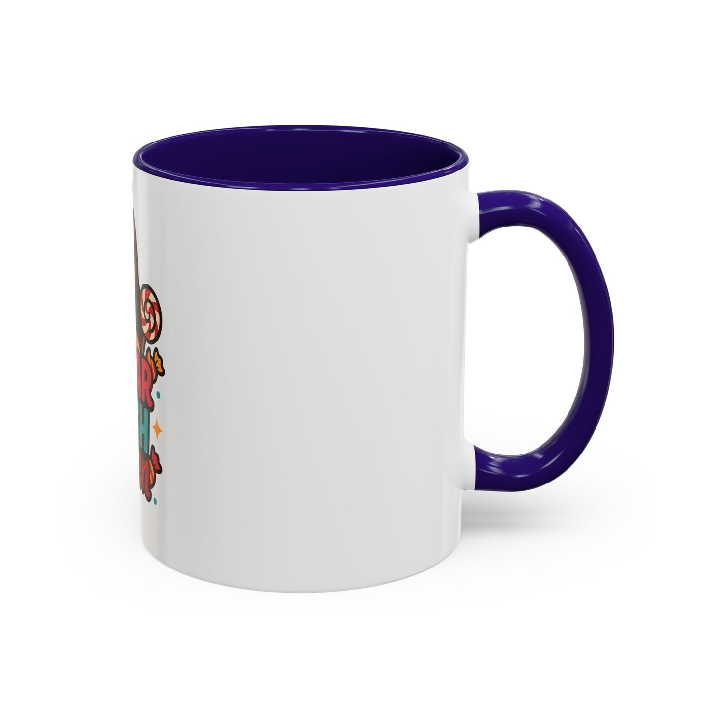 Colorful Sugar Rush Queen Mug, Fun Gift for Sweet Lovers, Cute Coffee Cup, Birthday, Celebration, Drinkware