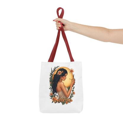 Scorpio  Tote Bag — Floral Astrological Gift
