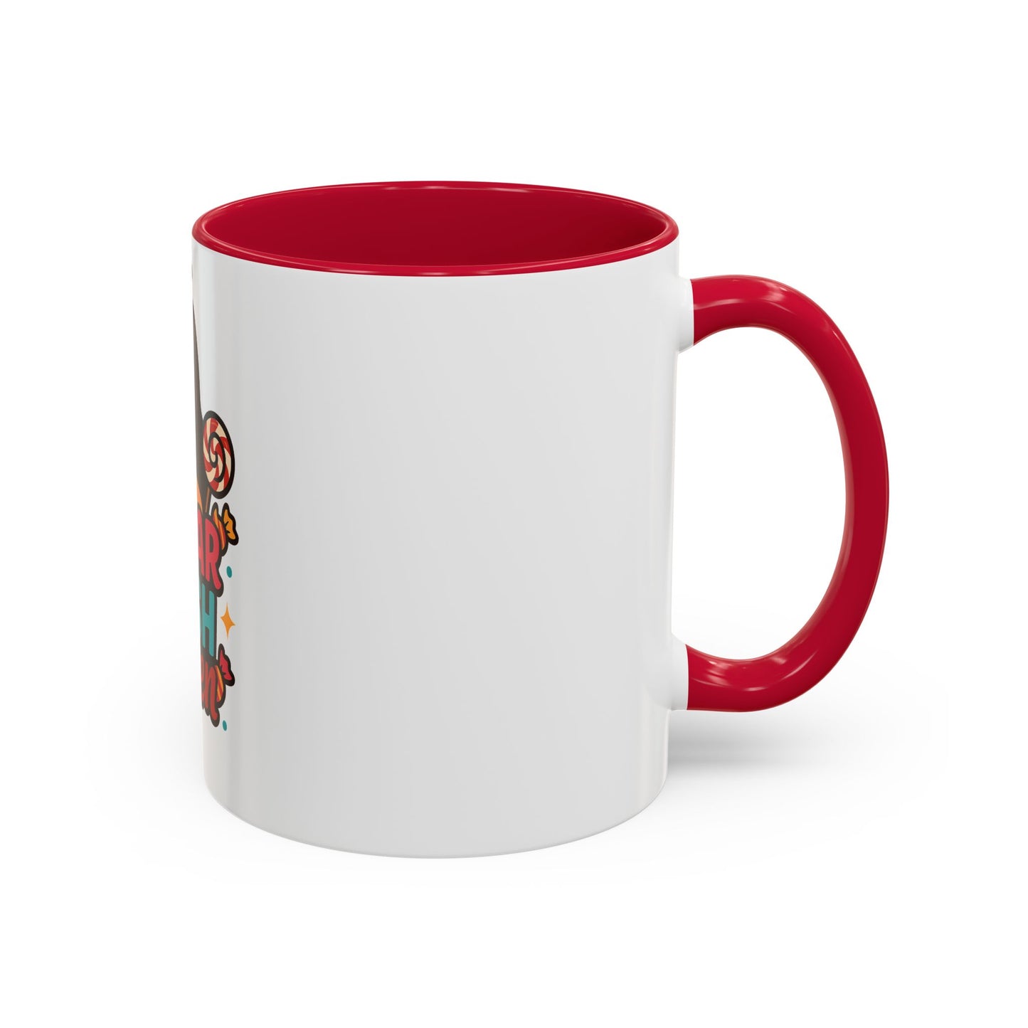 Colorful Sugar Rush Queen Mug, Fun Gift for Sweet Lovers, Cute Coffee Cup, Birthday, Celebration, Drinkware