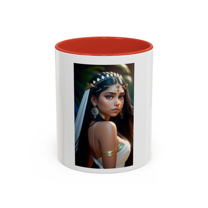Mystic Jewel Princess  Coffee Mug — Elegant Feminine Art Ceramic