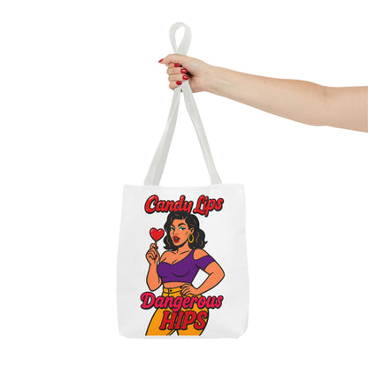 Vintage Pin-Up Style Tote Bag, Fun Summer Tote, Retro Handbag, Gift for Her, Stylish Grocery Bag, Cute Everyday Bag