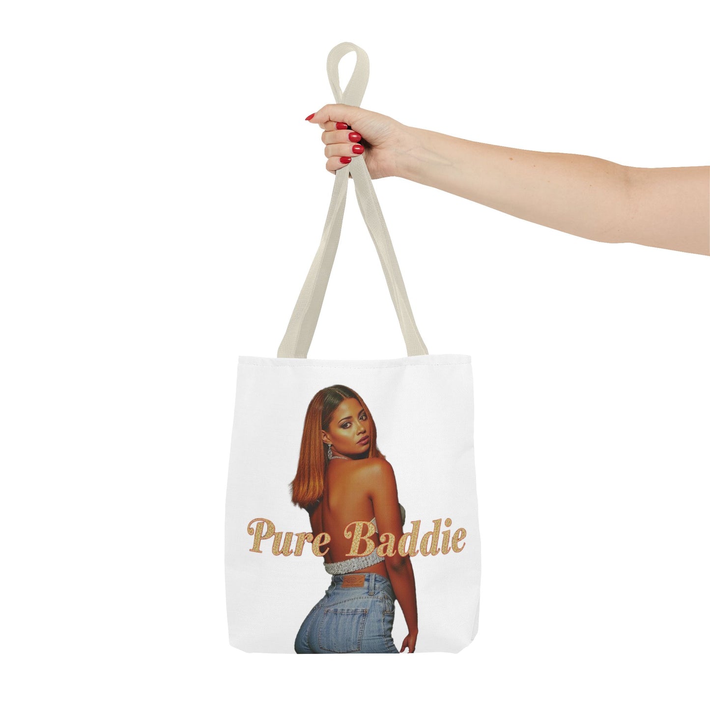 Stylish Tote Bag - Pure Baddie | Trendy Accessory for Fashion Lovers, Summer Outings, Festivals, Gift for Friends, Everyday Use
