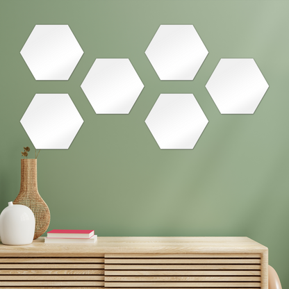 Harmonious Hexagon Wall Tiles Set of 6