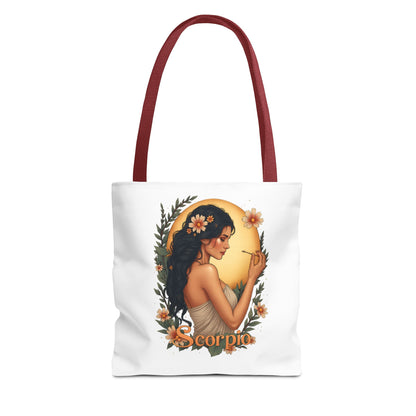 Scorpio  Tote Bag — Floral Astrological Gift