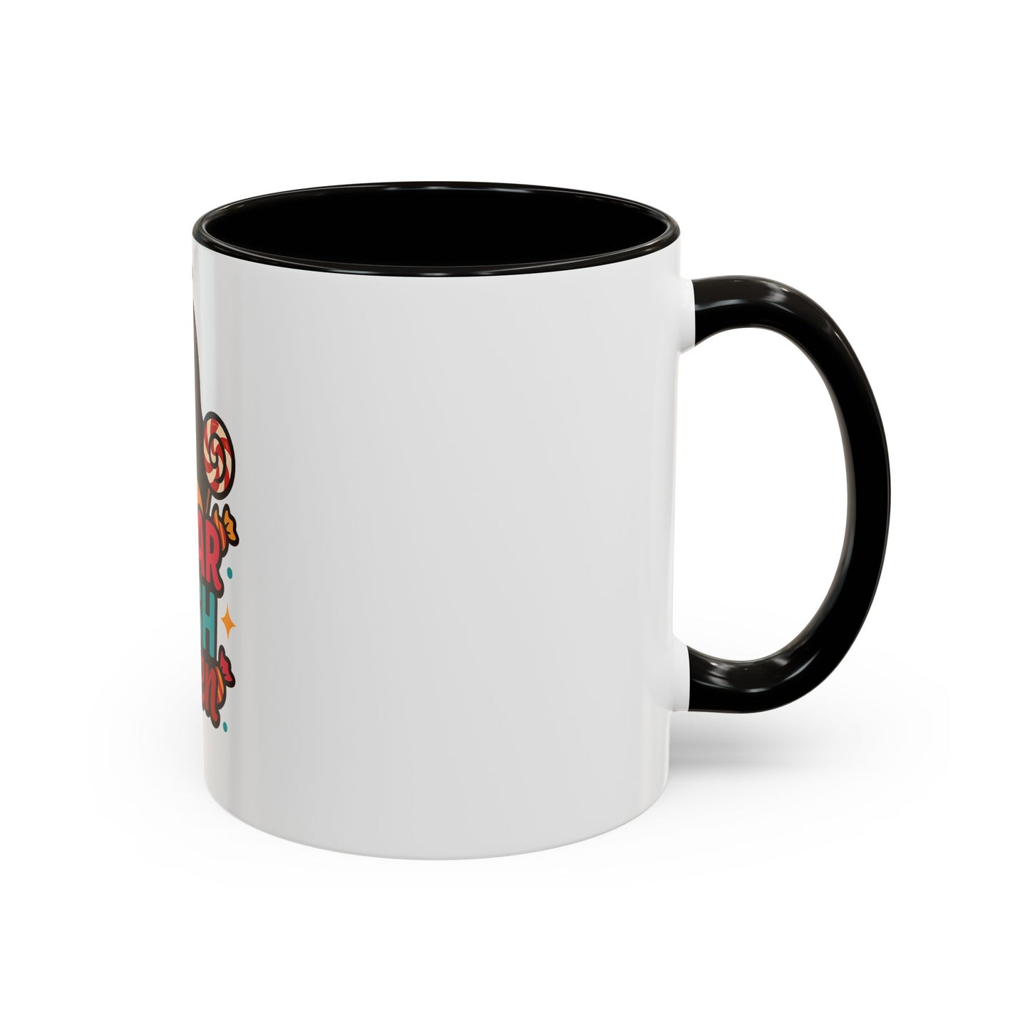 Colorful Sugar Rush Queen Mug, Fun Gift for Sweet Lovers, Cute Coffee Cup, Birthday, Celebration, Drinkware