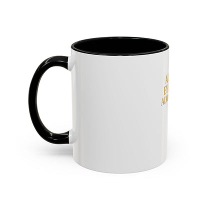 Chic Accent Coffee Mug, Eye-Catching Mug for Coffee Lovers, Perfect Gift for Her, Stylish Drinkware, All Eyes Always Design